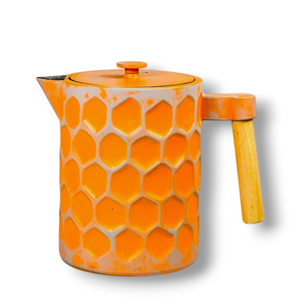 Gusseisen Teekanne Kabo 1,2 Liter orange