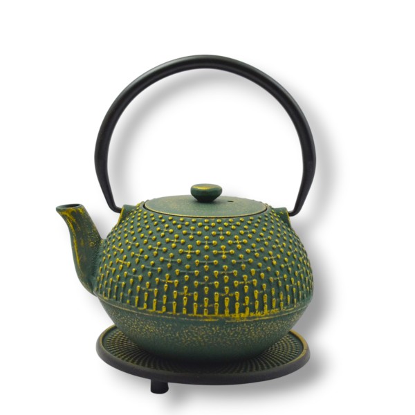 Gusseisen Teekanne Hoshi 0,9 Liter grün