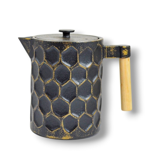 Gusseisen Teekanne Kabo 1,2 Liter schwarzgold