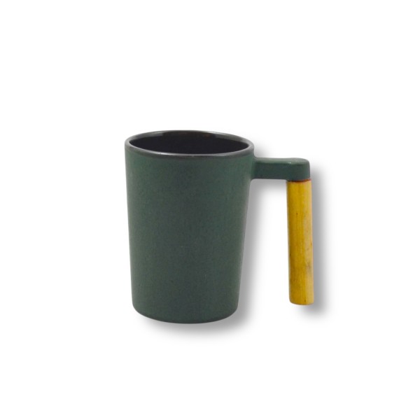 Gusseisen Teecup hoch 0,2 Liter grün