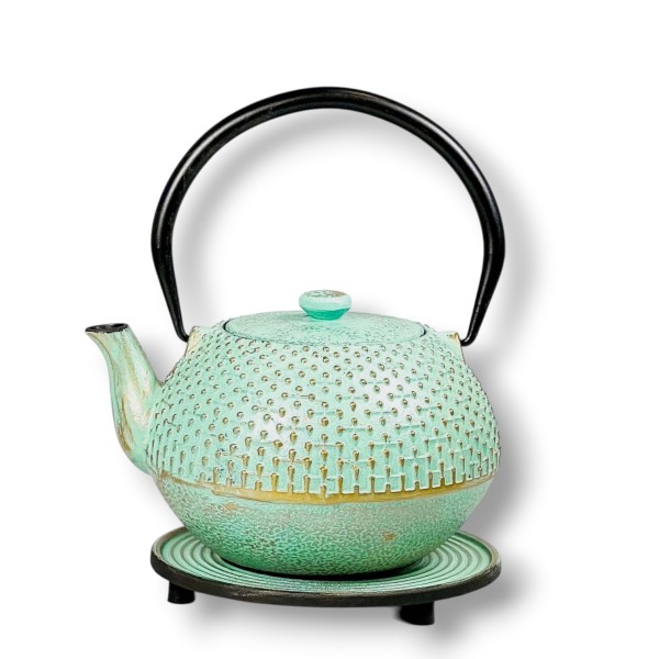 Gusseisen Teekanne Hoshi 0,9 Liter mint