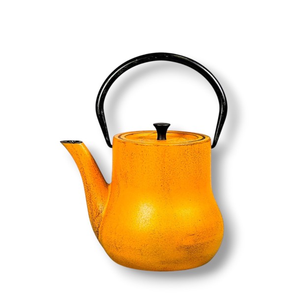 Gusseisen Teekanne Tipotto 1,2 Liter orange