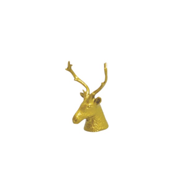 Gusseisen Deckel Noppen aufschraubbar Hirsch gold