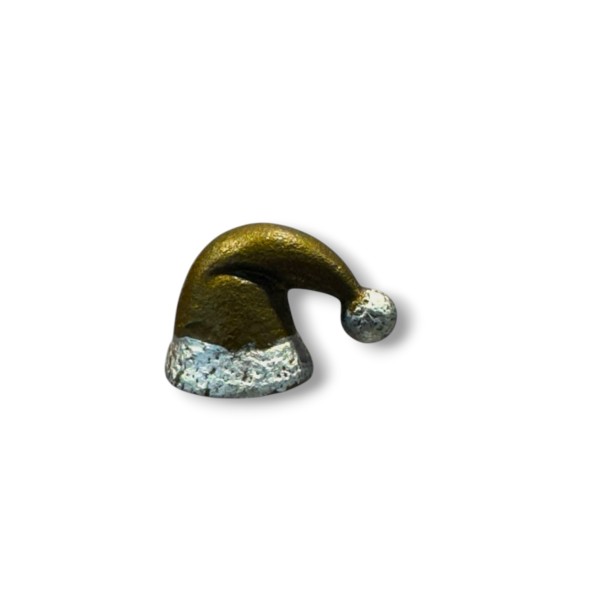 Gusseisen Deckel Noppen aufschraubbar Santa gold
