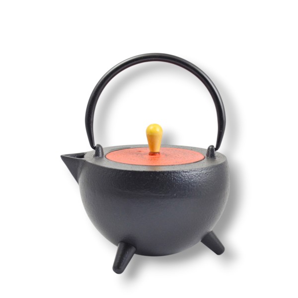 Gusseisen Teekanne Pop 1,0 Liter schwarzrot