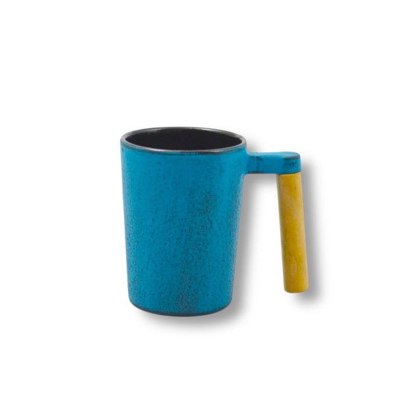 Gusseisen Teecup hoch 0,2 Liter hellblau