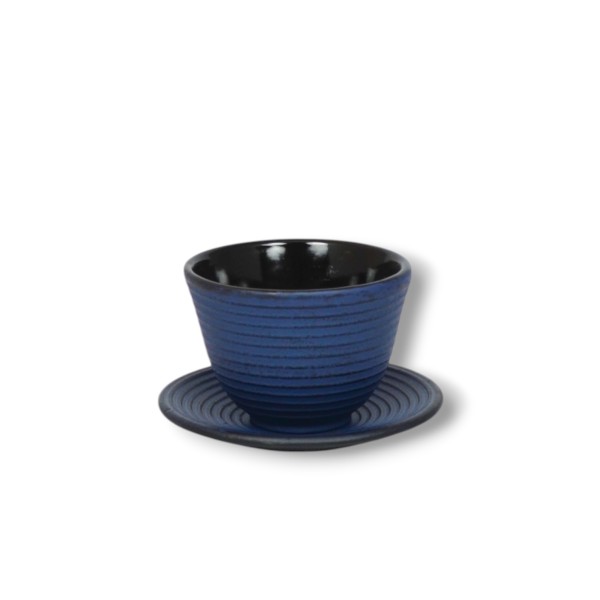 Gusseisen Teecup 0,2 Liter blau