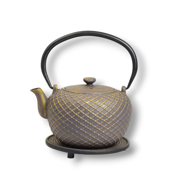 Gusseisen Teekanne Yoyo 0,9 Liter grau