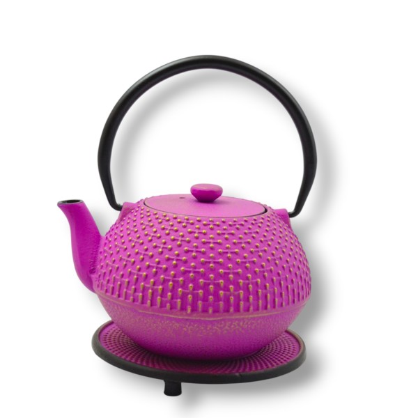 Gusseisen Teekanne Hoshi 0,9 Liter pink