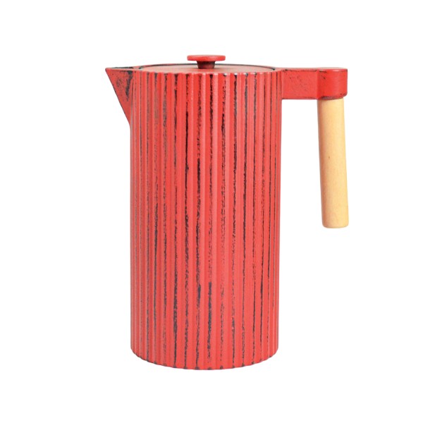 Gusseisen Teekanne Si 1,1 Liter rot
