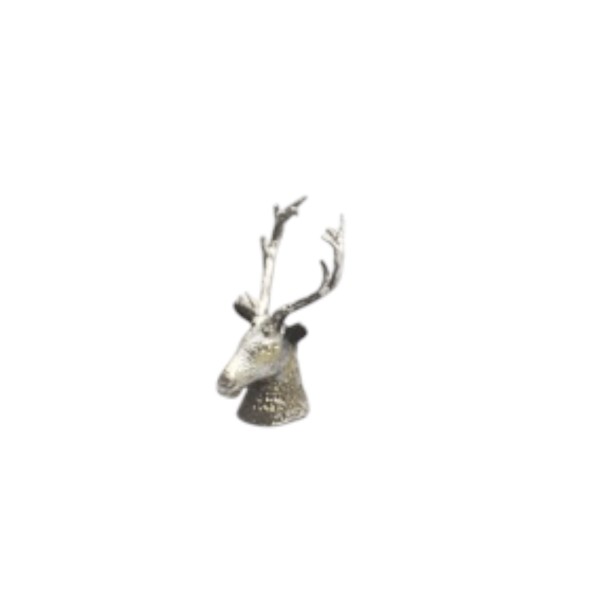 Gusseisen Deckel Noppen aufschraubbar Hirsch silber